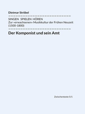 cover image of Der Komponist und sein Amt